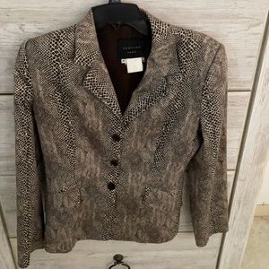 Vertigo animal print medium  jacket ,used but in good condition